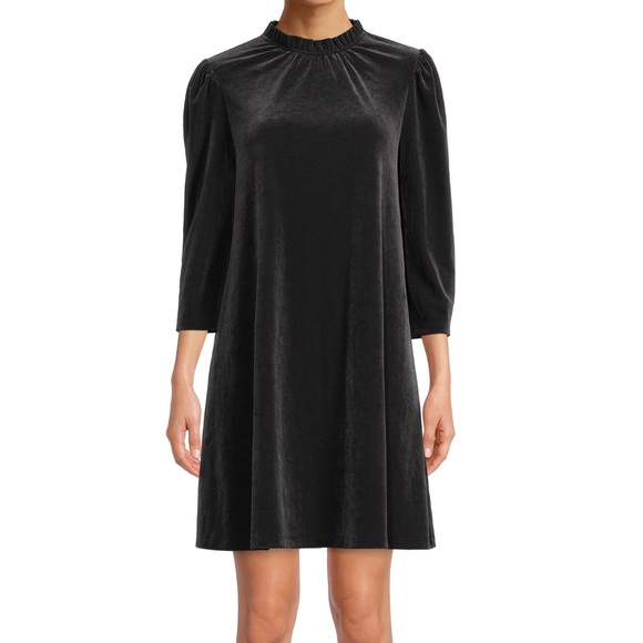 Time and Tru Dresses & Skirts - High Neck Velvet Dress
